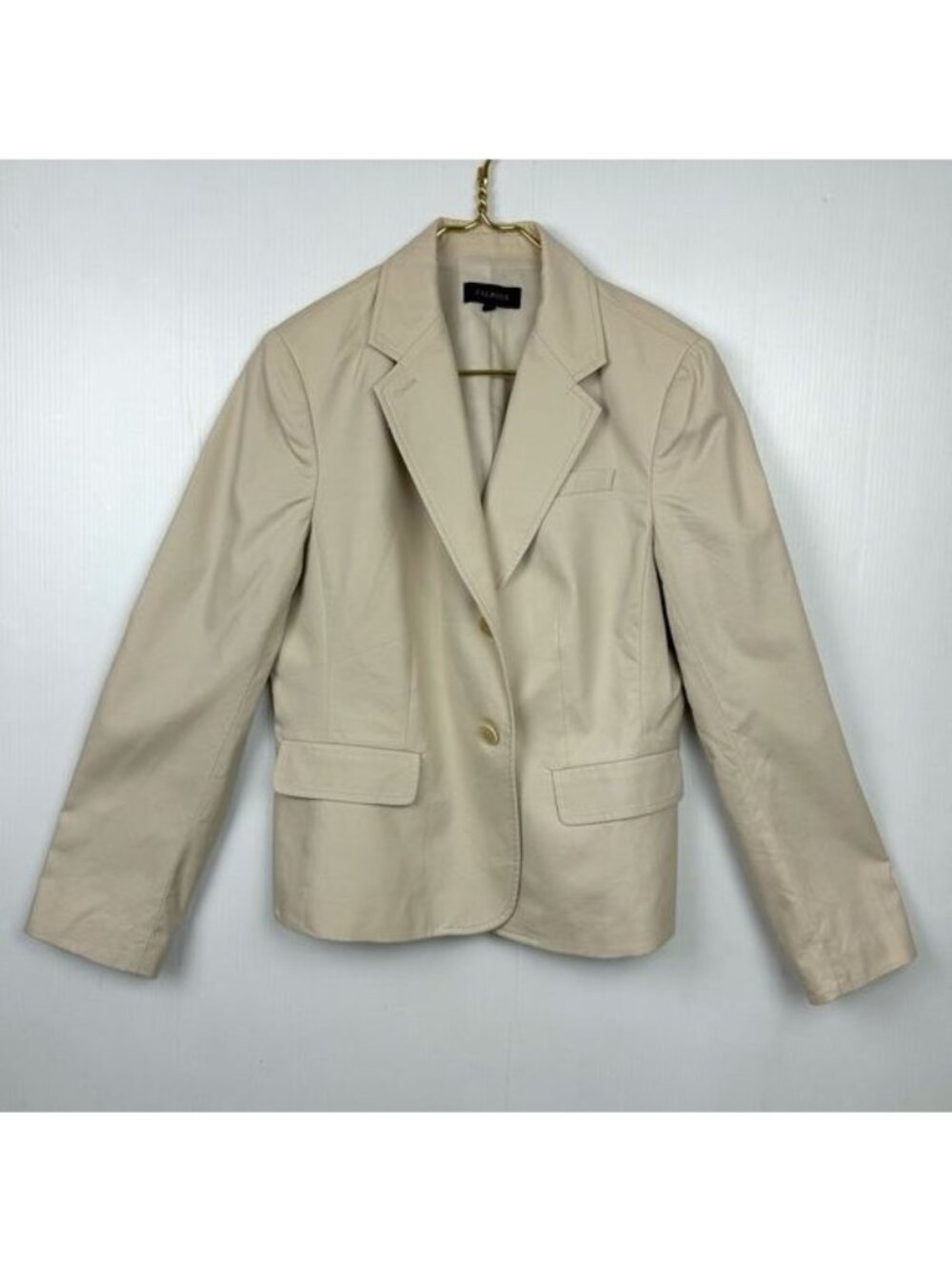 Talbots Khaki Two Button Blazer Fully lined size 16